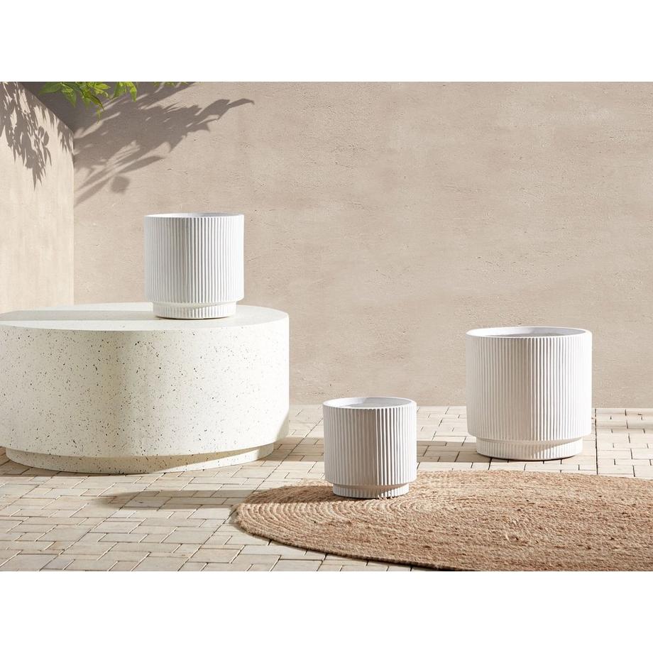 Beliani Vaso per piante en Fibra d'argilla Moderno DARIA  