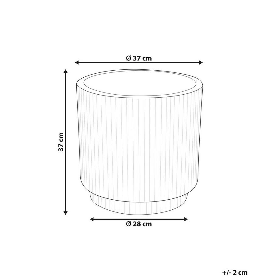 Beliani Vaso per piante en Fibra d'argilla Moderno DARIA  
