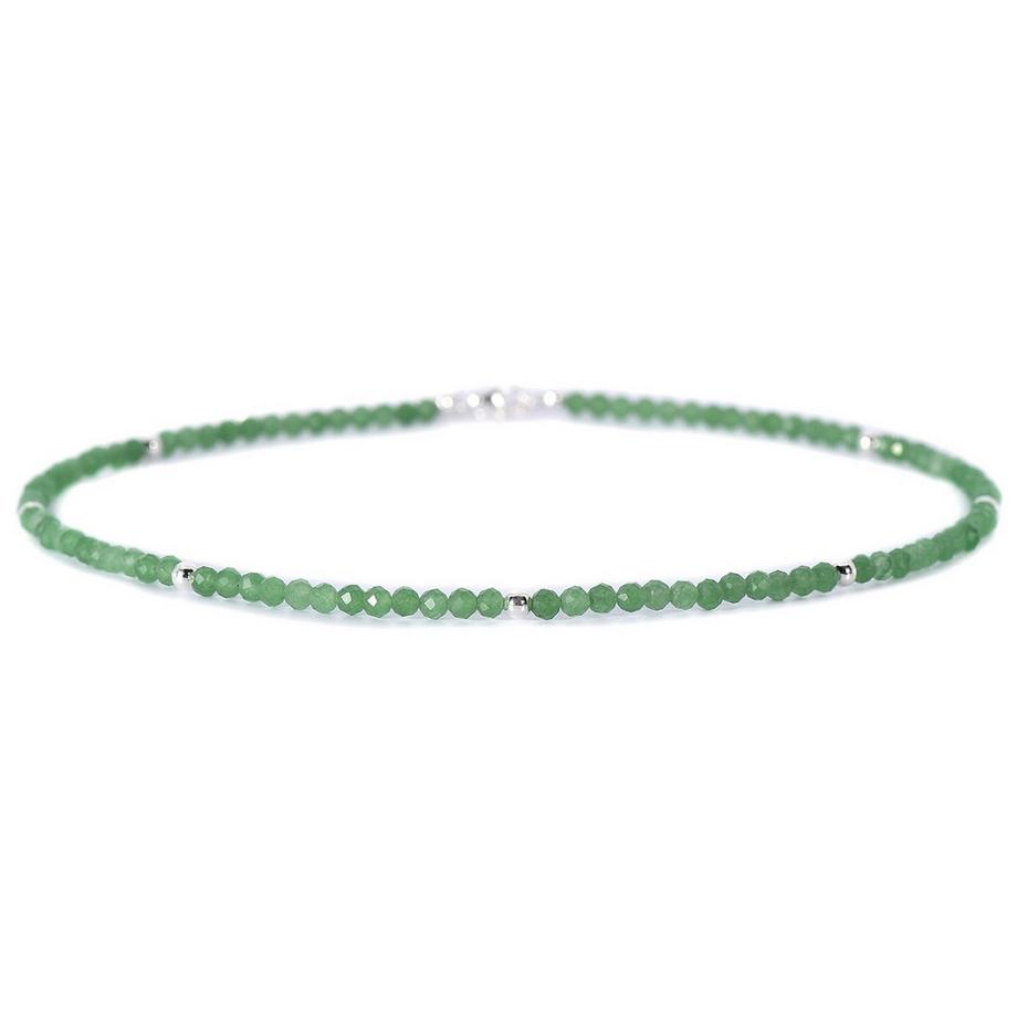 Belen  Halskette mit Aventurin und 925 Silber