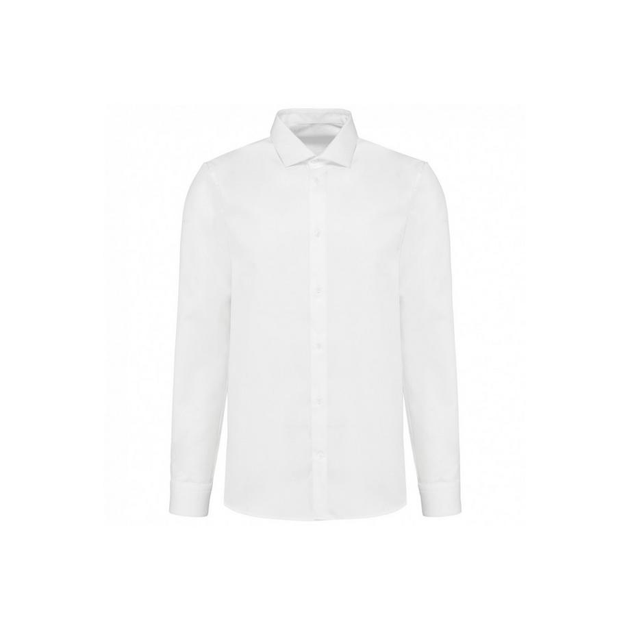 camicia a maniche unghe popeine