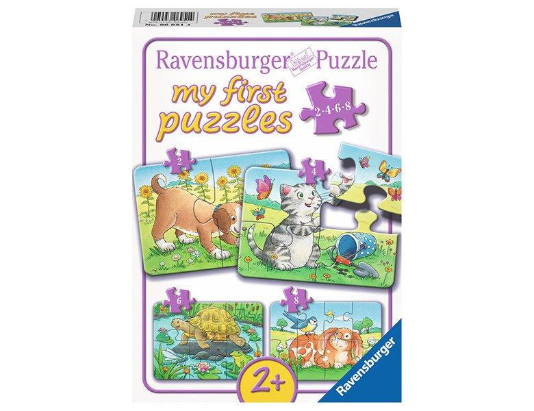 Ravensburger  Ravensburger mijn eerste puzzels - Schattige huisdieren - 2+4+6+8 stukjes 