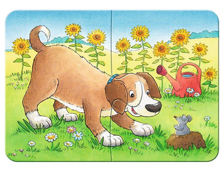 Ravensburger  Ravensburger puzzle Mignons animaux domestiques 2+4+6+8p 