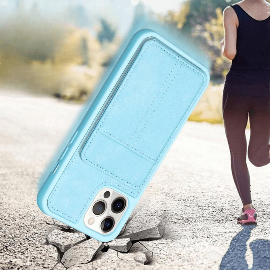 Cover-Discount  iPhone 15 Pro Max - Coque Kickstand avec porte-cartes 