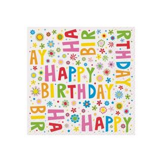 STEWO INTERNATIONAL STEWO Servietten 25x25cm 2573923660 Happy Birthday 20 Stück  