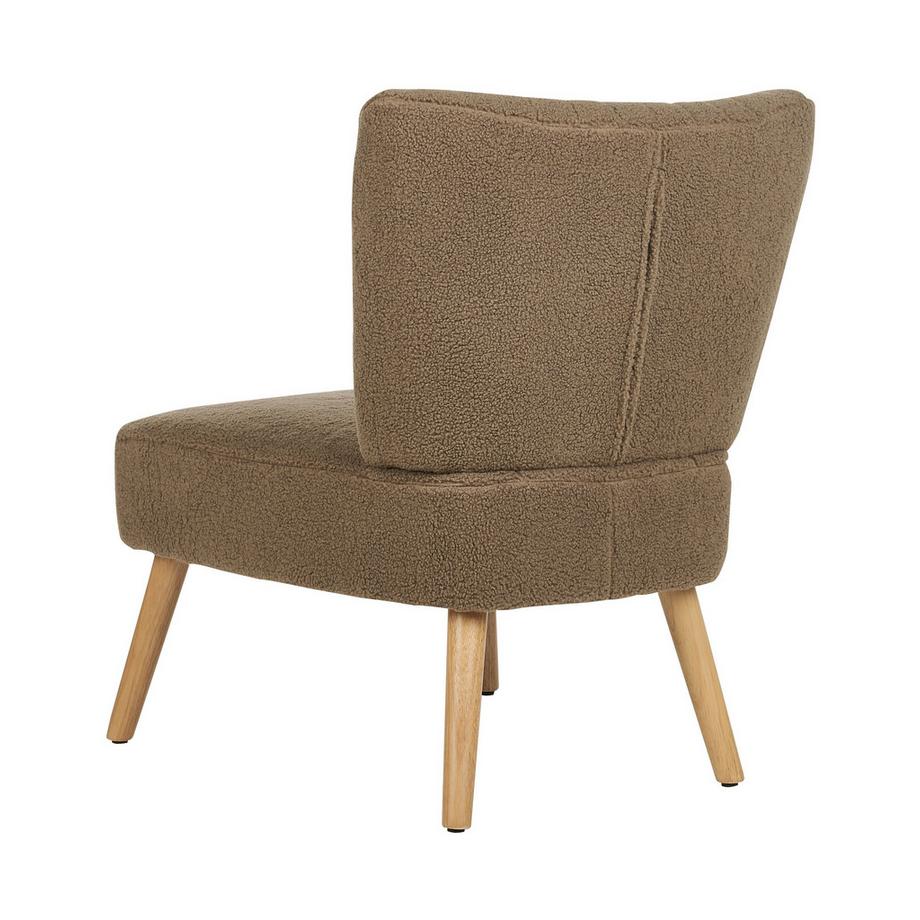 Beliani Fauteuil en Bouclé Rétro VAASA  