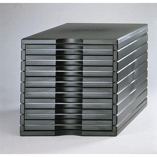 Styro Büro Schubladenbox styrotop, schwarz  