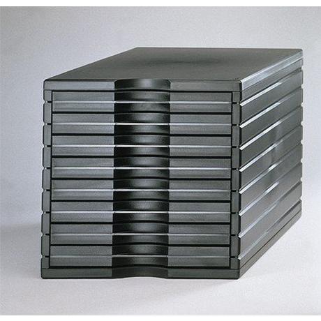 Styro Büro Schubladenbox styrotop, schwarz  