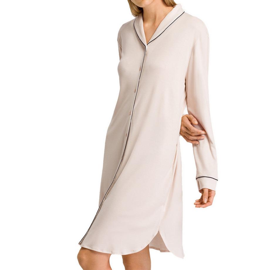 HANRO Natural Comfort Langarm Nachthemd  