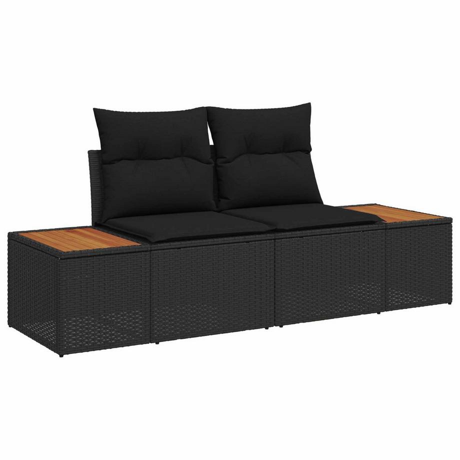 VidaXL Canapé de jardin poly rattan  
