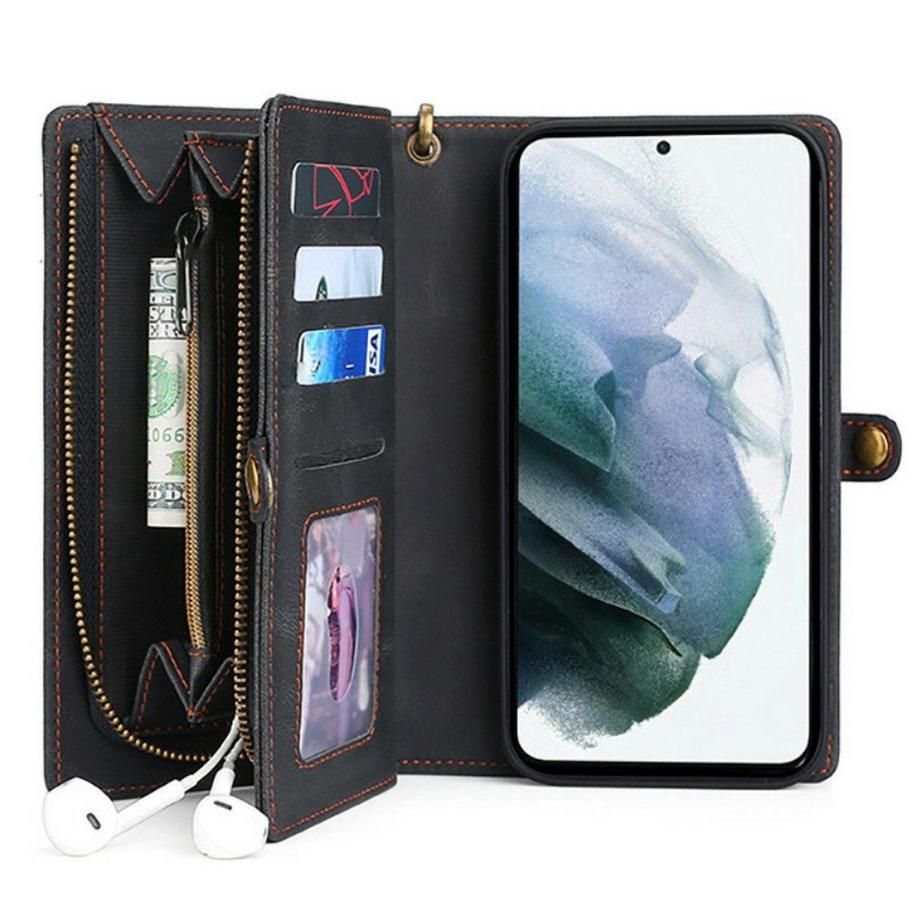 Galaxy S21 FE - Portefeuille coque Combi noir