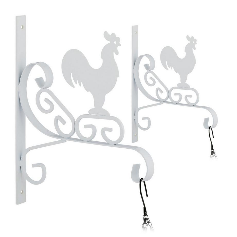 Northix  Ensemble de 2 supports pour paniers suspendus 