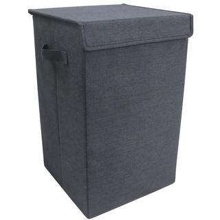 VCM Wäschekorb Stoff Wäschebox Wäschetruhe Wäschesammler Stoffbox Deckel Dreso M  