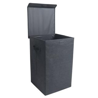 VCM Wäschekorb Stoff Wäschebox Wäschetruhe Wäschesammler Stoffbox Deckel Dreso M  