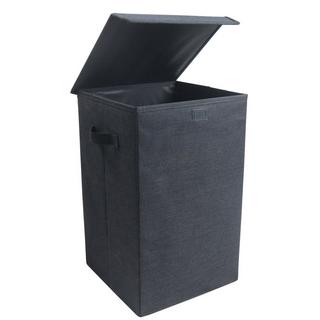 VCM Wäschekorb Stoff Wäschebox Wäschetruhe Wäschesammler Stoffbox Deckel Dreso M  