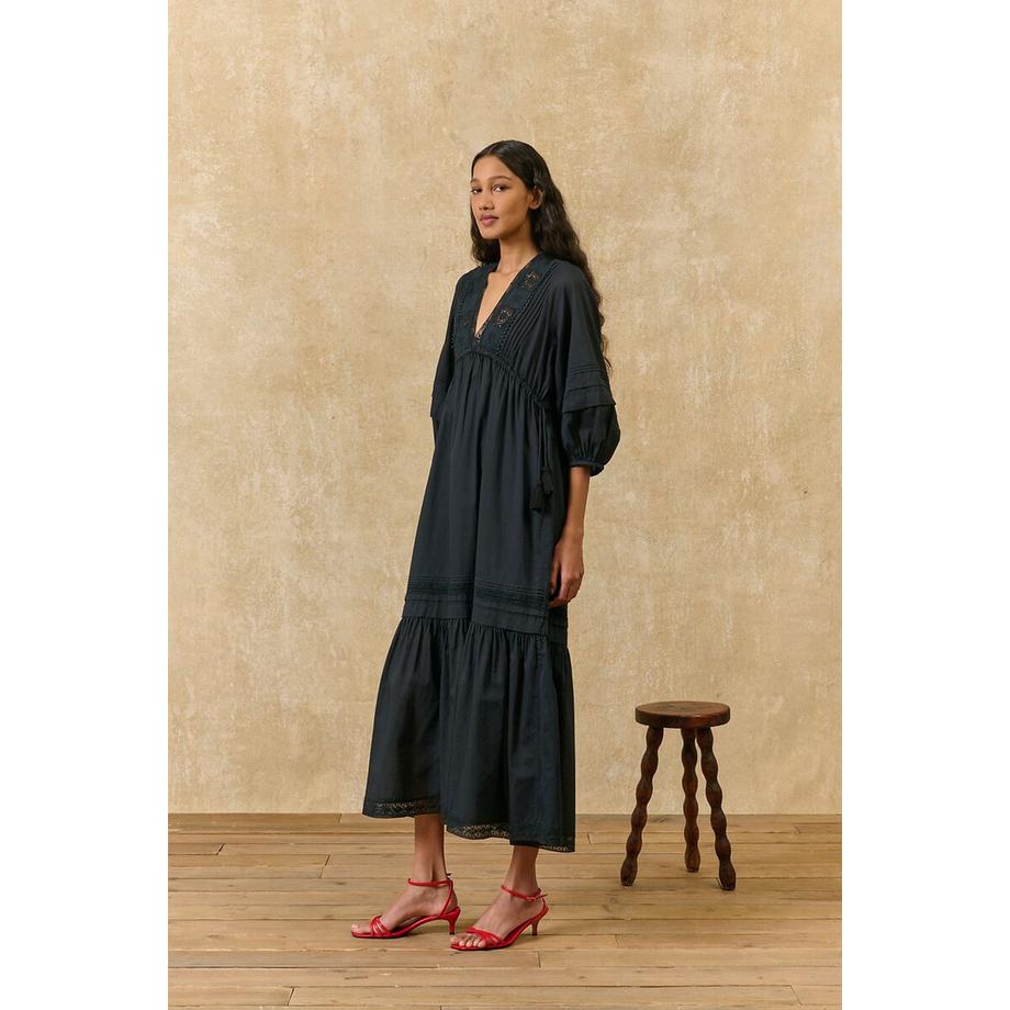 Louise-Misha Langes Kleid BALI mit 3/4-Ärmeln  