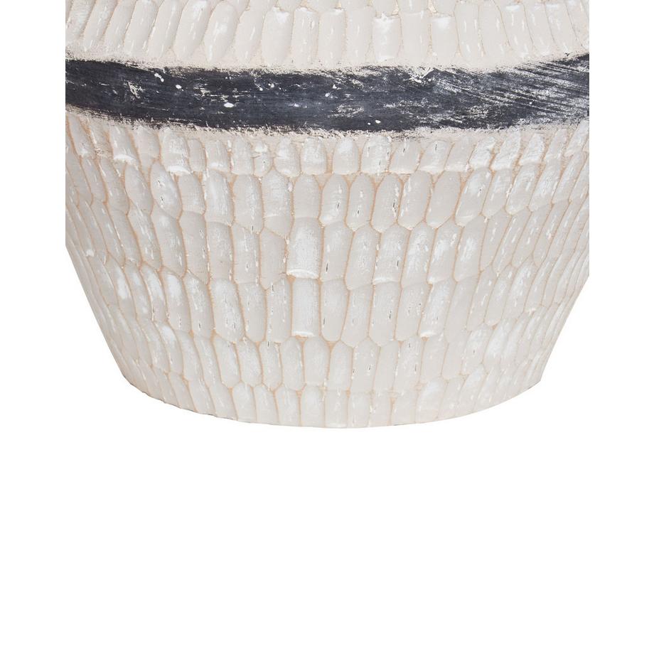 Beliani Vase à fleurs en Oxyde de magnésium Méditerranéen ARUNCUS  