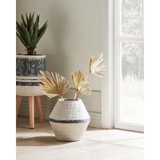 Beliani Vaso da fiori en Ossido di Magnesio Mediterraneo ARUNCUS  