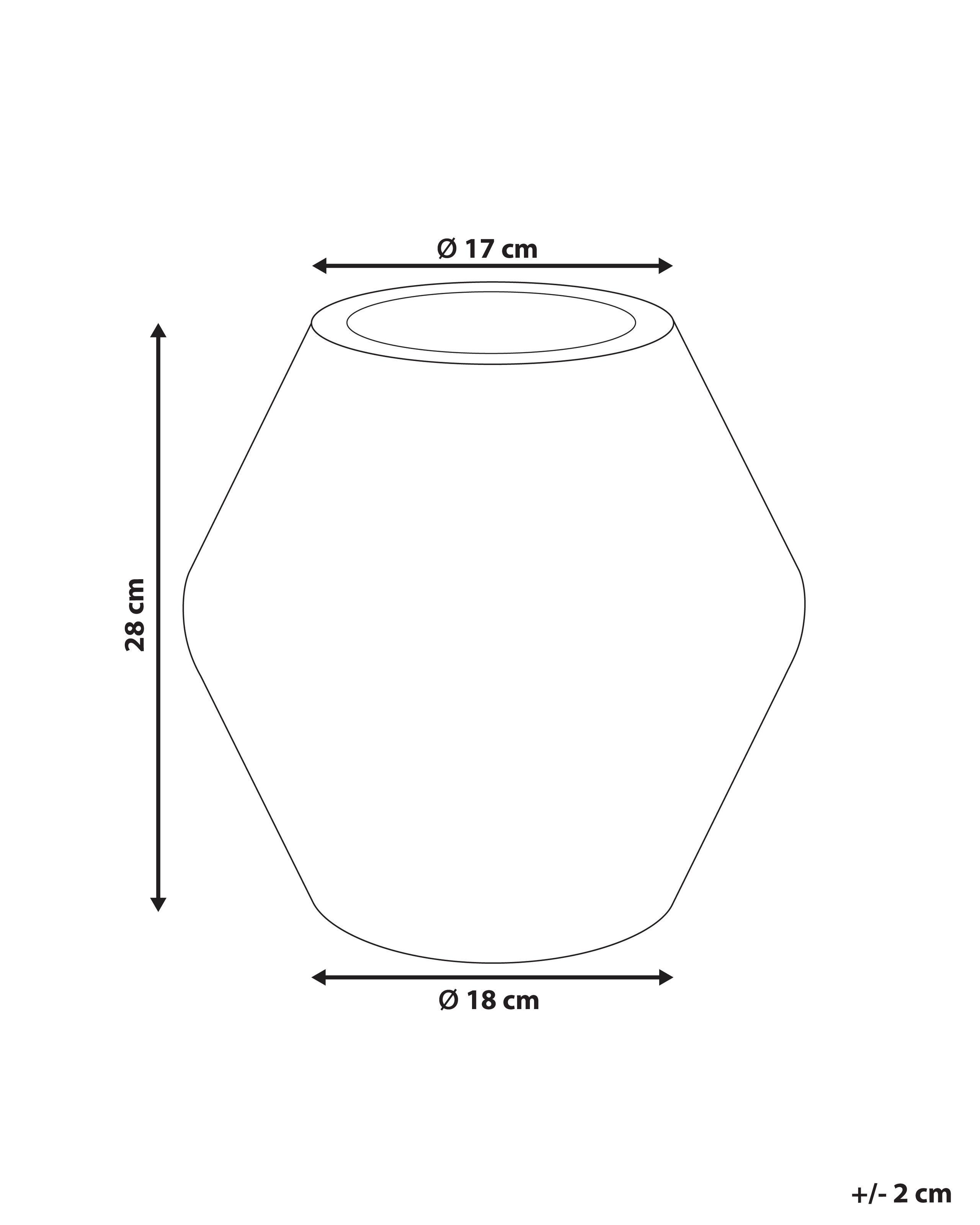 Beliani Vaso da fiori en Ossido di Magnesio Mediterraneo ARUNCUS  