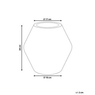 Beliani Vaso da fiori en Ossido di Magnesio Mediterraneo ARUNCUS  