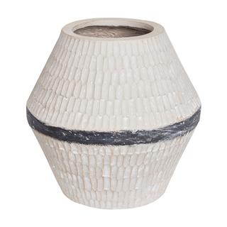 Beliani Vaso da fiori en Ossido di Magnesio Mediterraneo ARUNCUS  