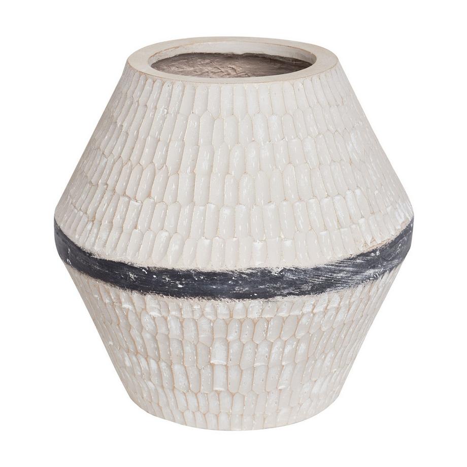 Beliani Vase à fleurs en Oxyde de magnésium Méditerranéen ARUNCUS  