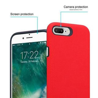 Cadorabo  Housse compatible avec Apple iPhone 6 PLUS / 6S PLUS / 7 PLUS / 7S PLUS / 8 PLUS - Outdoor Coque de protection hybride avec surface antidérapante extra grip au design triangle en silicone et plastique 