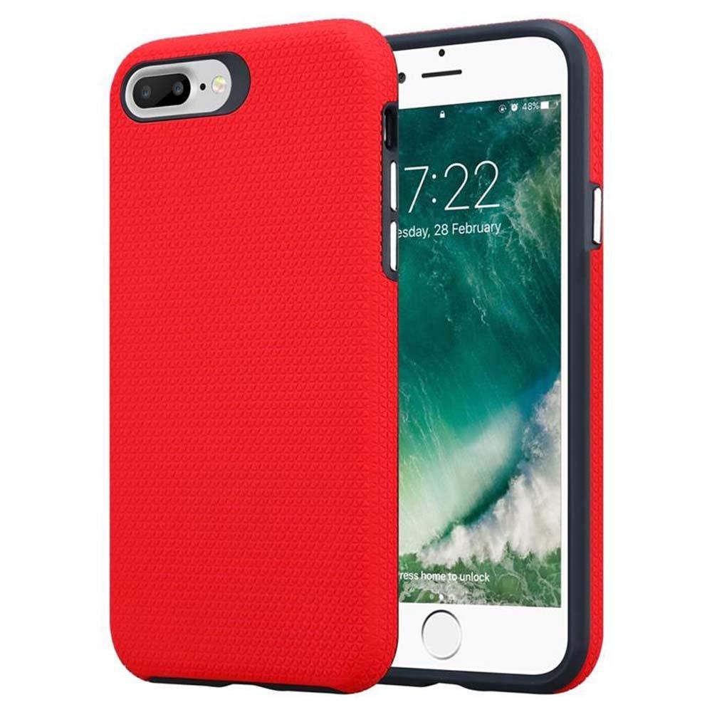 Cadorabo  Housse compatible avec Apple iPhone 6 PLUS / 6S PLUS / 7 PLUS / 7S PLUS / 8 PLUS - Outdoor Coque de protection hybride avec surface antidérapante extra grip au design triangle en silicone et plastique 