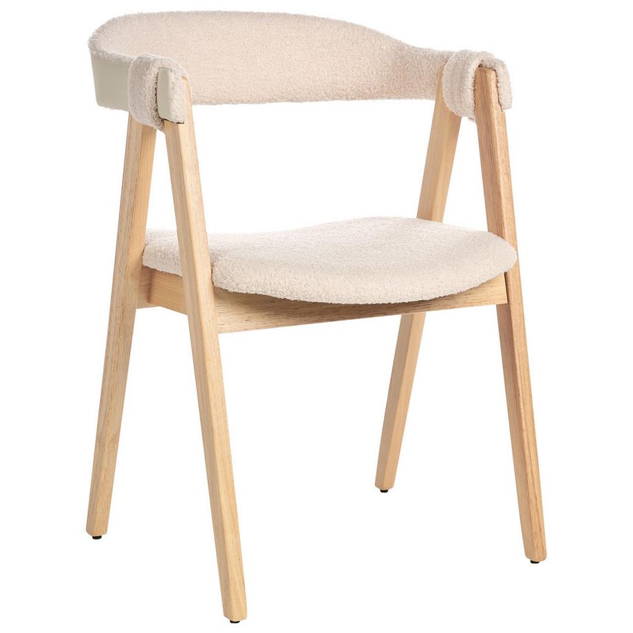 Beliani Set di 2 sedie da pranzo en Bouclé Classico DAY  