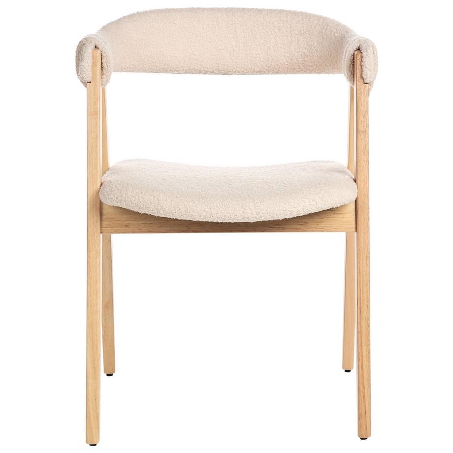 Beliani Set di 2 sedie da pranzo en Bouclé Classico DAY  