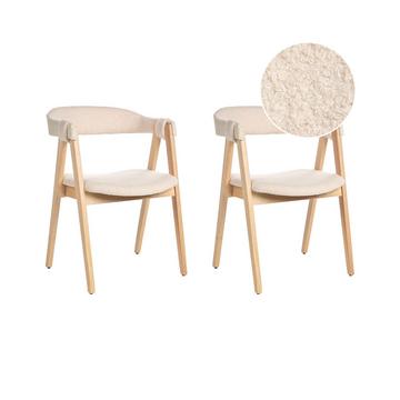 Set di 2 sedie da pranzo en Bouclé Classico DAY