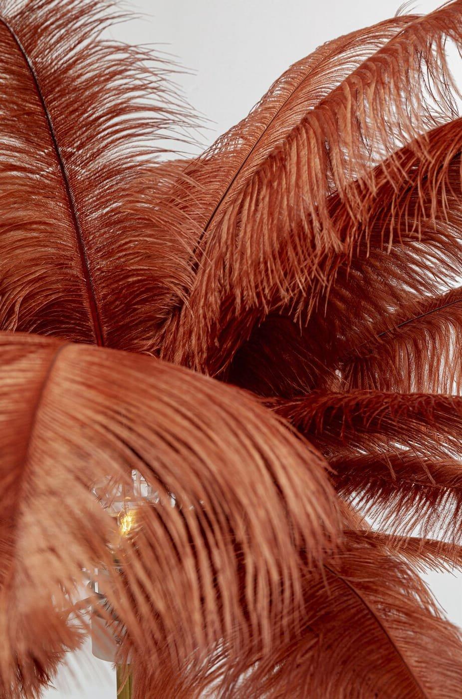 KARE Design  Lampada da terra Feather Palm Rusty Red 165 