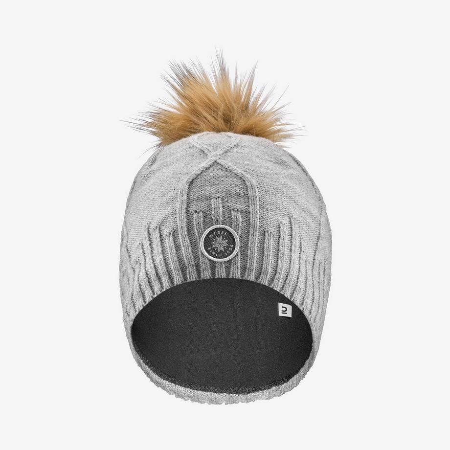 WEDZE Berretto Torsade con Pompon  