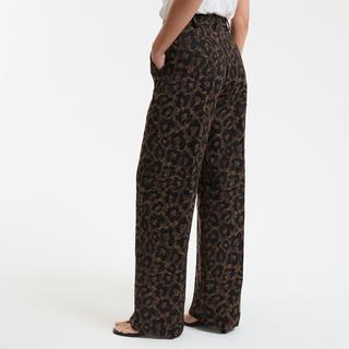 La Redoute Collections Pantaloni dritti vita alta Jacquard  