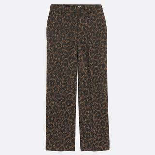 La Redoute Collections Pantaloni dritti vita alta Jacquard  