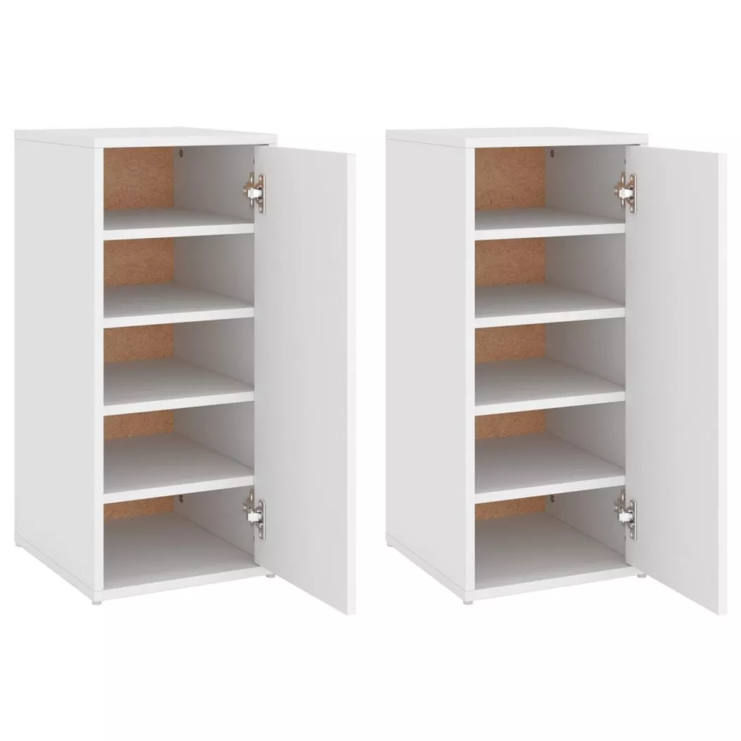 VidaXL - Wand-schuhschrank holzwerkstoff, One Size, Weiss