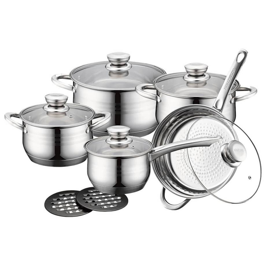 Ensemble de Pots, Casserole et Poêle - 5 Pièces