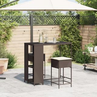 VidaXL Gartenbar set poly-rattan  