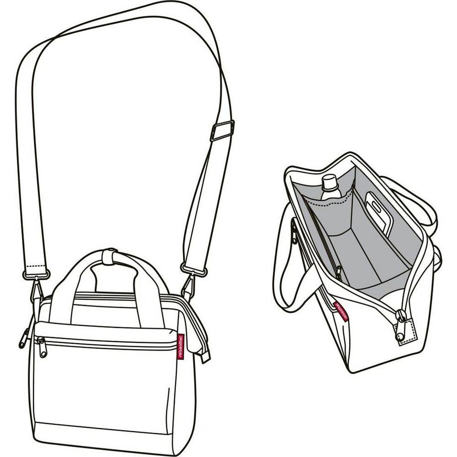 reisenthel Allrounder Cross Twist Silver Sac à Bandoulière  