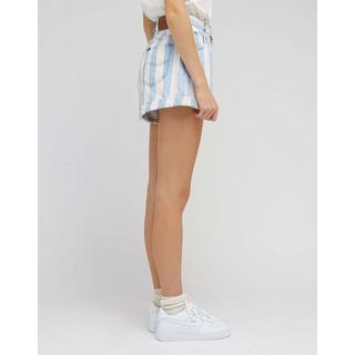 Lee Short Plissé Rayé en Denim  