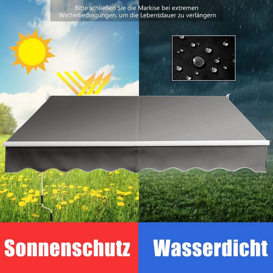 Northix Einziehbare Terrassenmarkise  