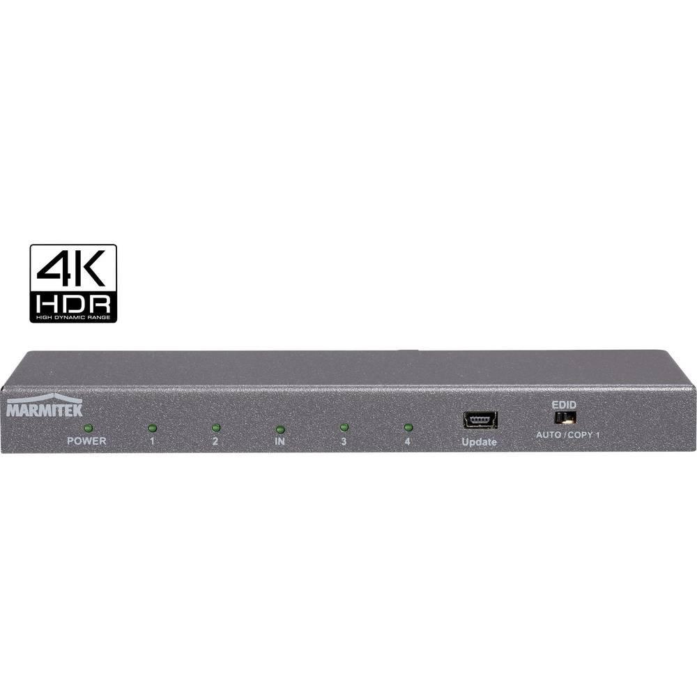 Marmitek  HDMI Splitter 1 ein 4 aus 3D 4K60 (4:4:4) HDCP 2.2 Metallgehäuse 