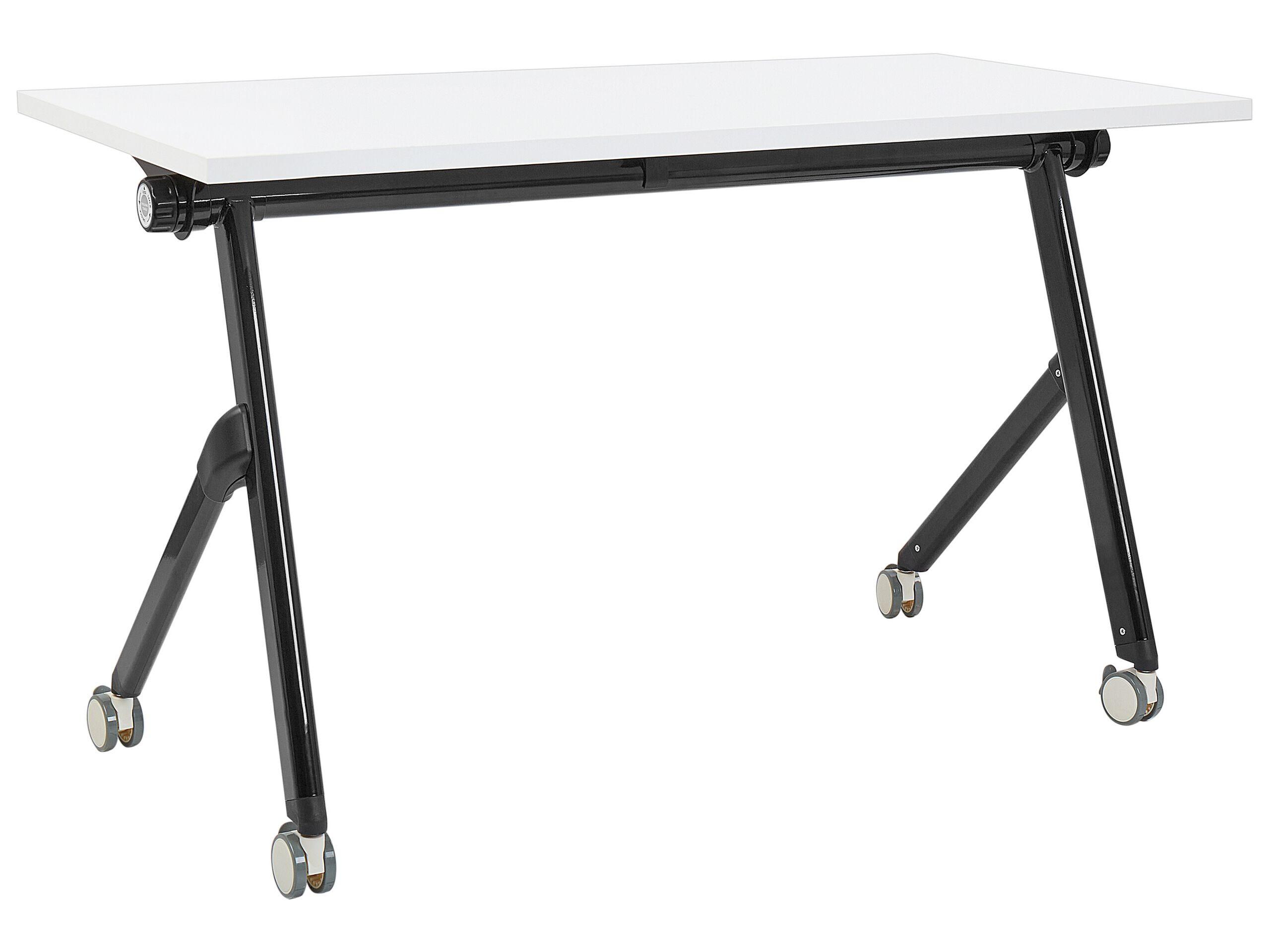 Beliani Bureau pliable en Acier Moderne BENDI  