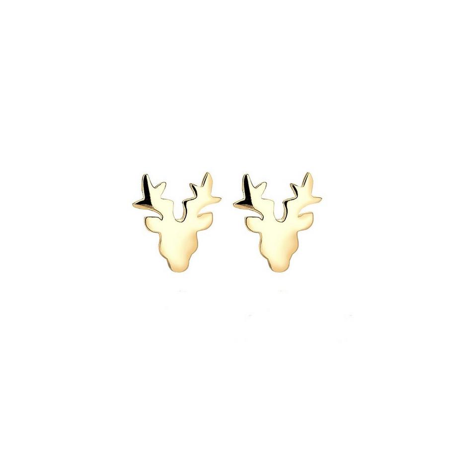 Elli  Boucles d'Oreilles Femmes Motif Cerf Ludique 