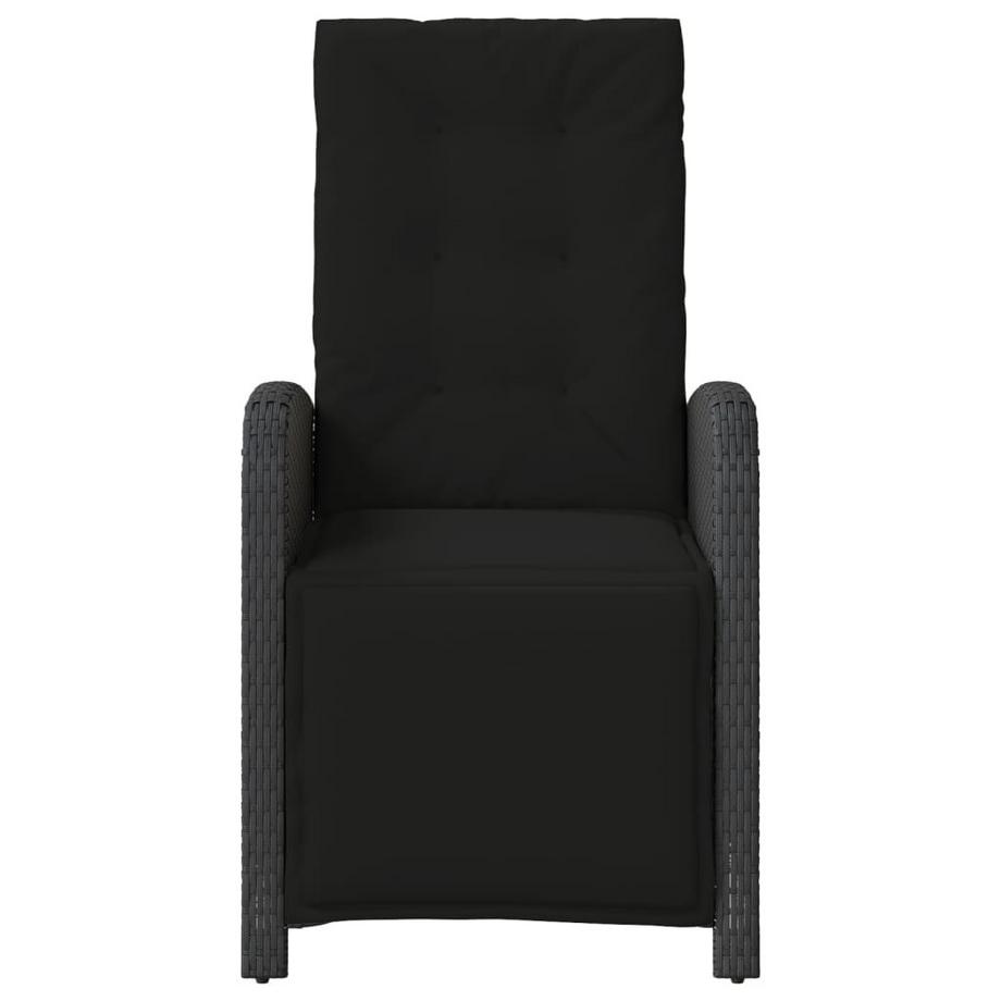 VidaXL Chaise de jardin inclinable rotin synthétique  