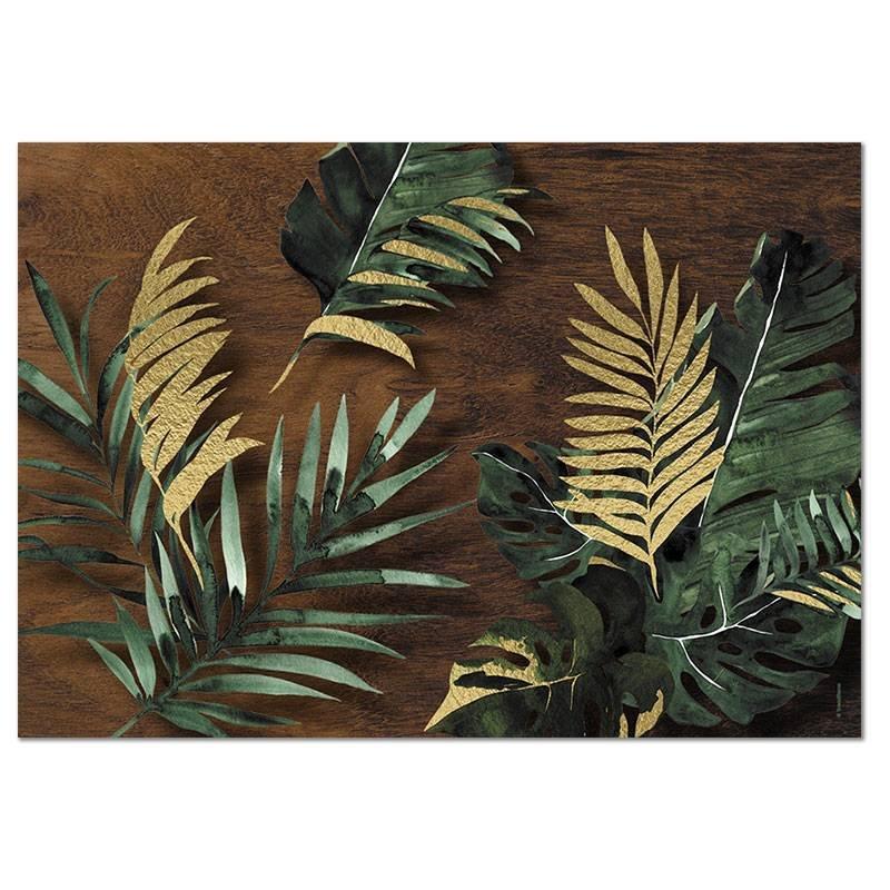 trendform Sets de table en papier TROPICAL GOLD 4 x 12 feuilles  