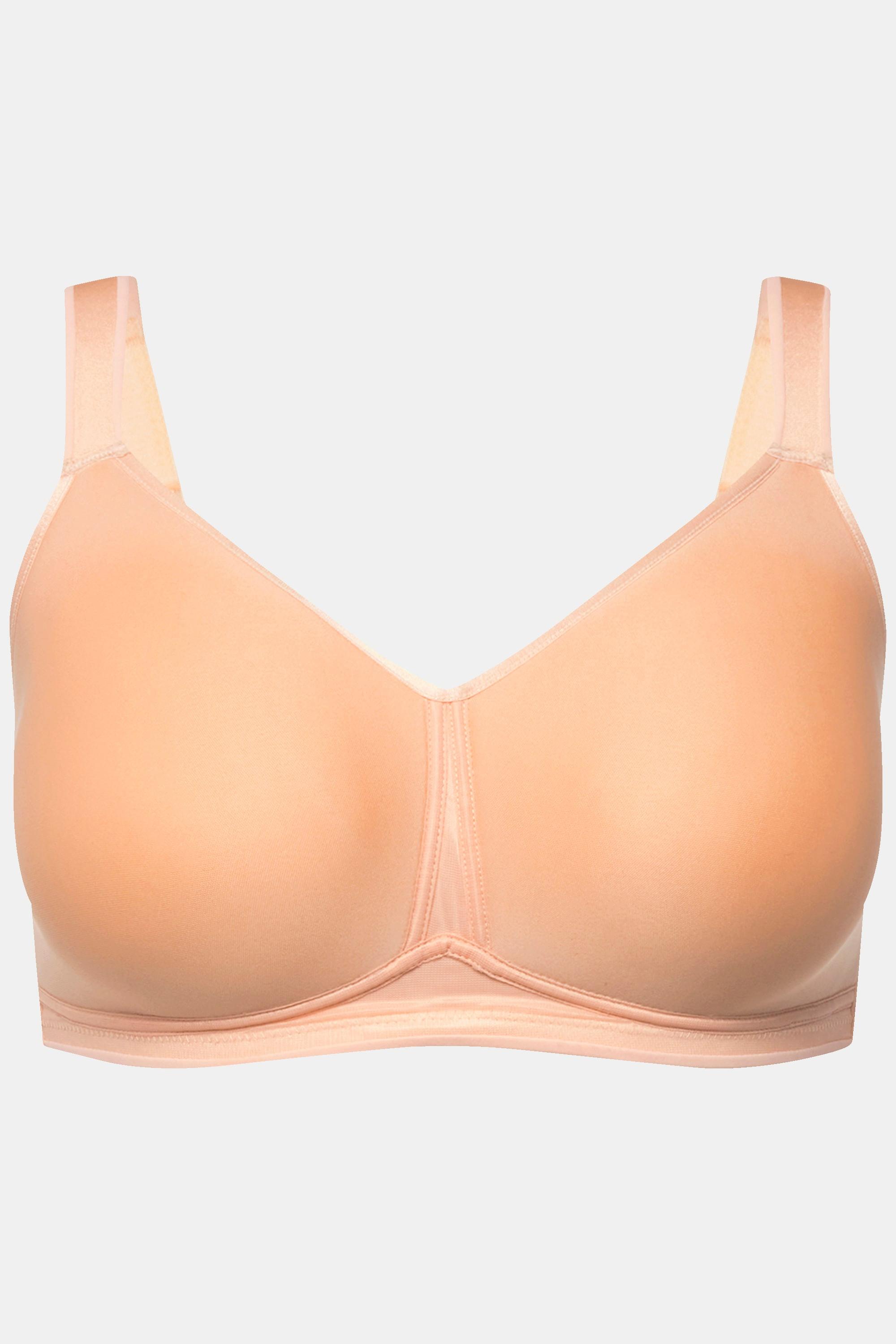 Ulla Popken  Reggiseno in microfibra senza ferretto con coppe in Spacer e coppa C-E 