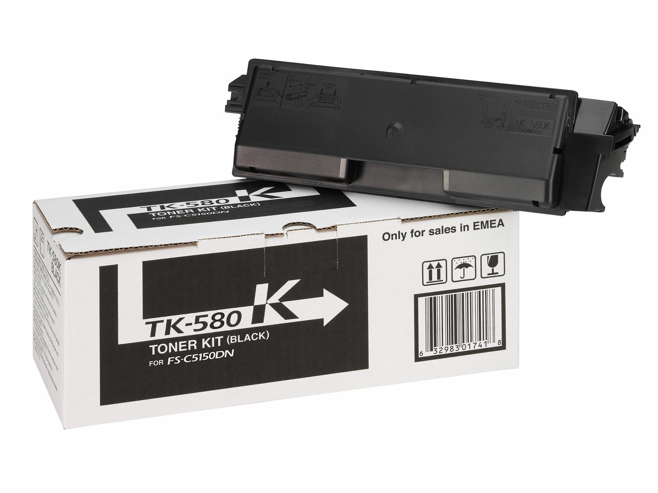 KYOCERA  TK-580K cartuccia toner 1 pz Originale Nero 