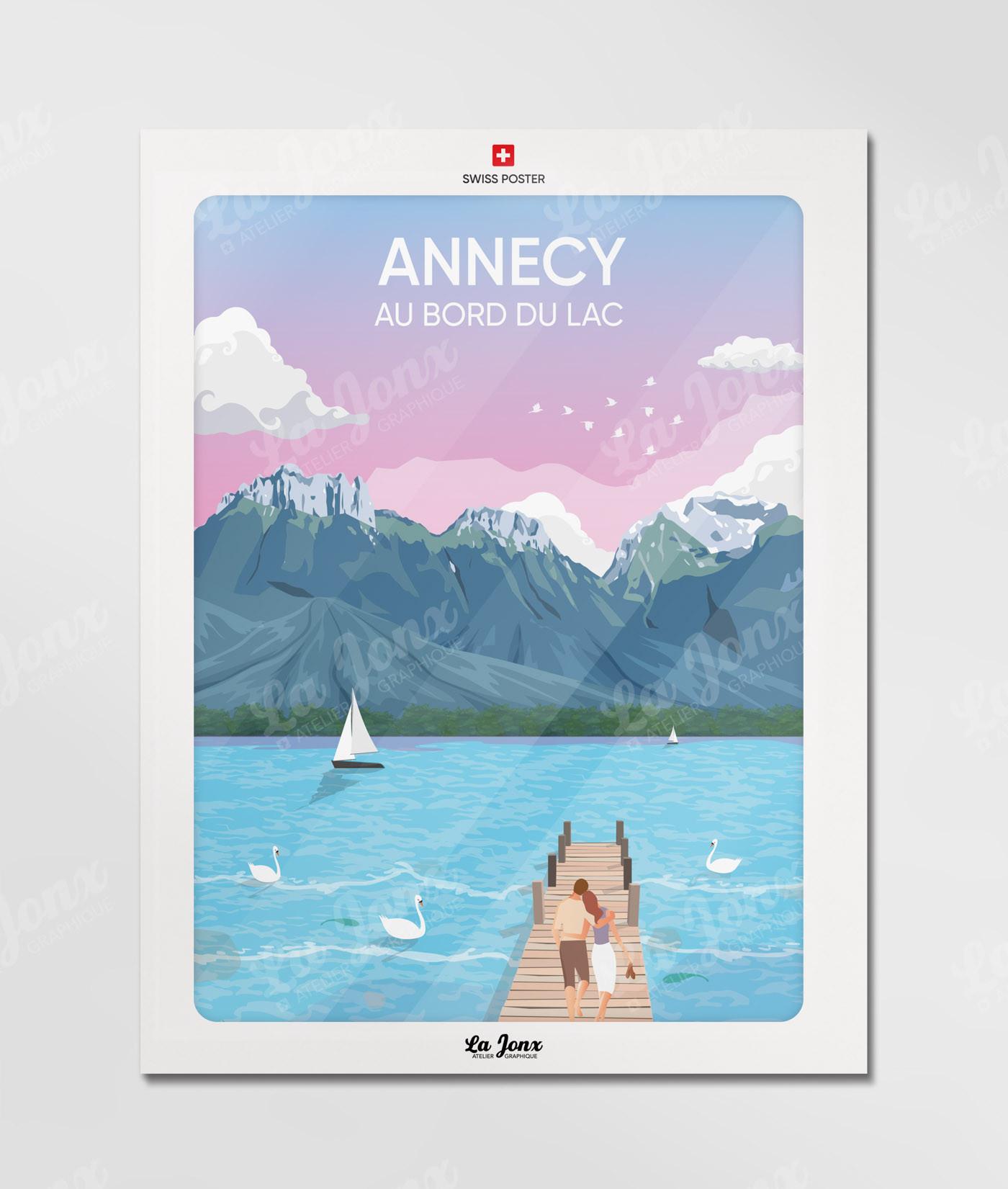 La-Jonx Annecy - Au bord du lac - Poster  