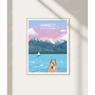 La-Jonx Annecy - Au bord du lac - Poster  