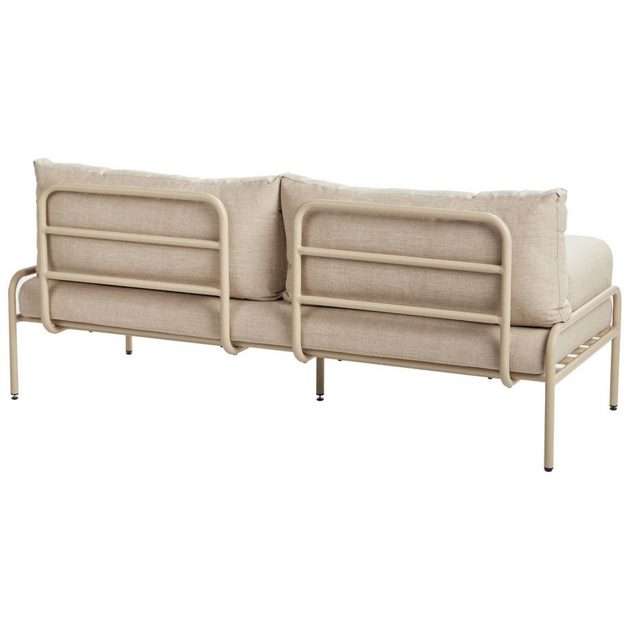Beliani Banc avec coussin d'assise en Aluminium Moderne SOLOFRA  